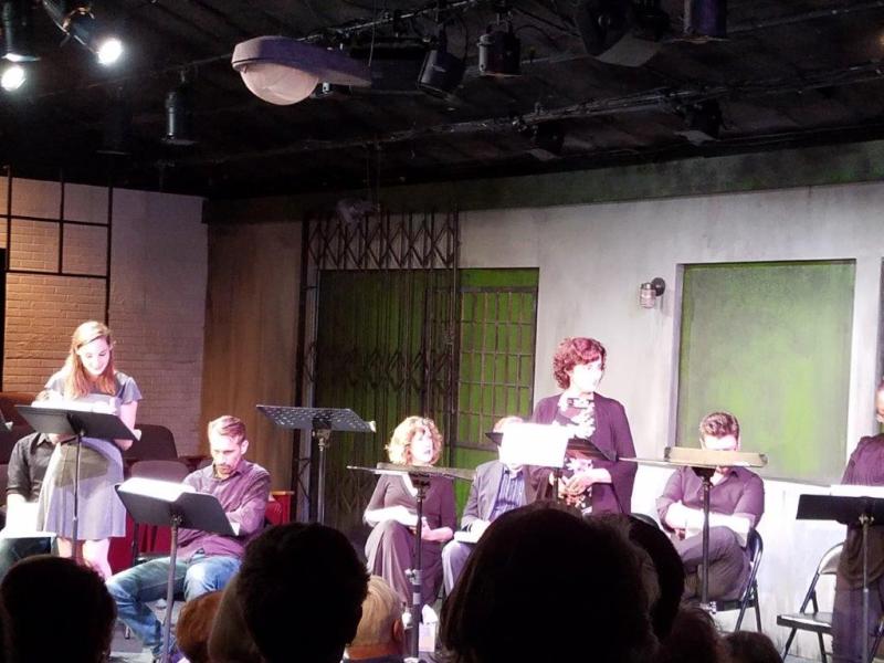 7 actors standing or seated during a scene of The Little Foxes .