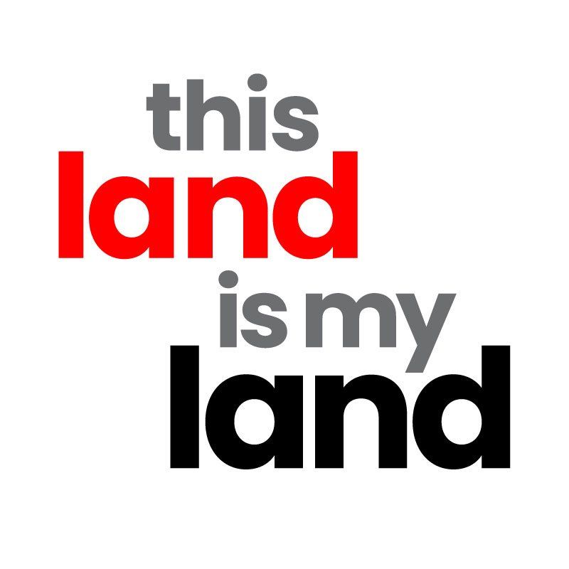 Title treatment for This Land is my Land