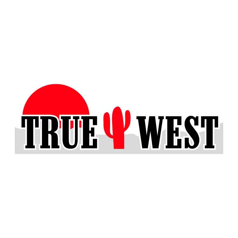Title treatment for True West