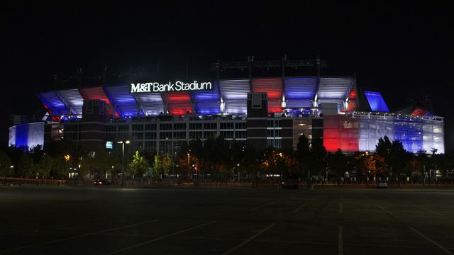 Ravens light up M&T Bank Stadium in red, white and blue to