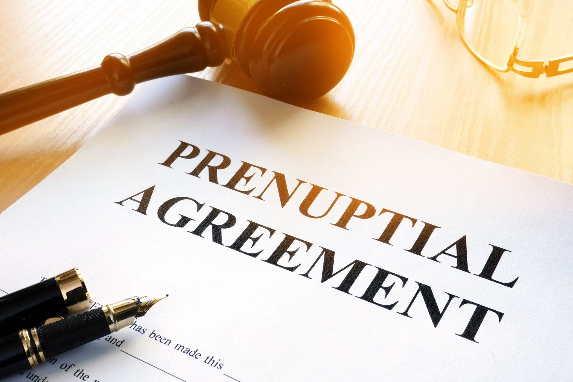 A legal document by Ferro & Battey about Prenuptial Agreements