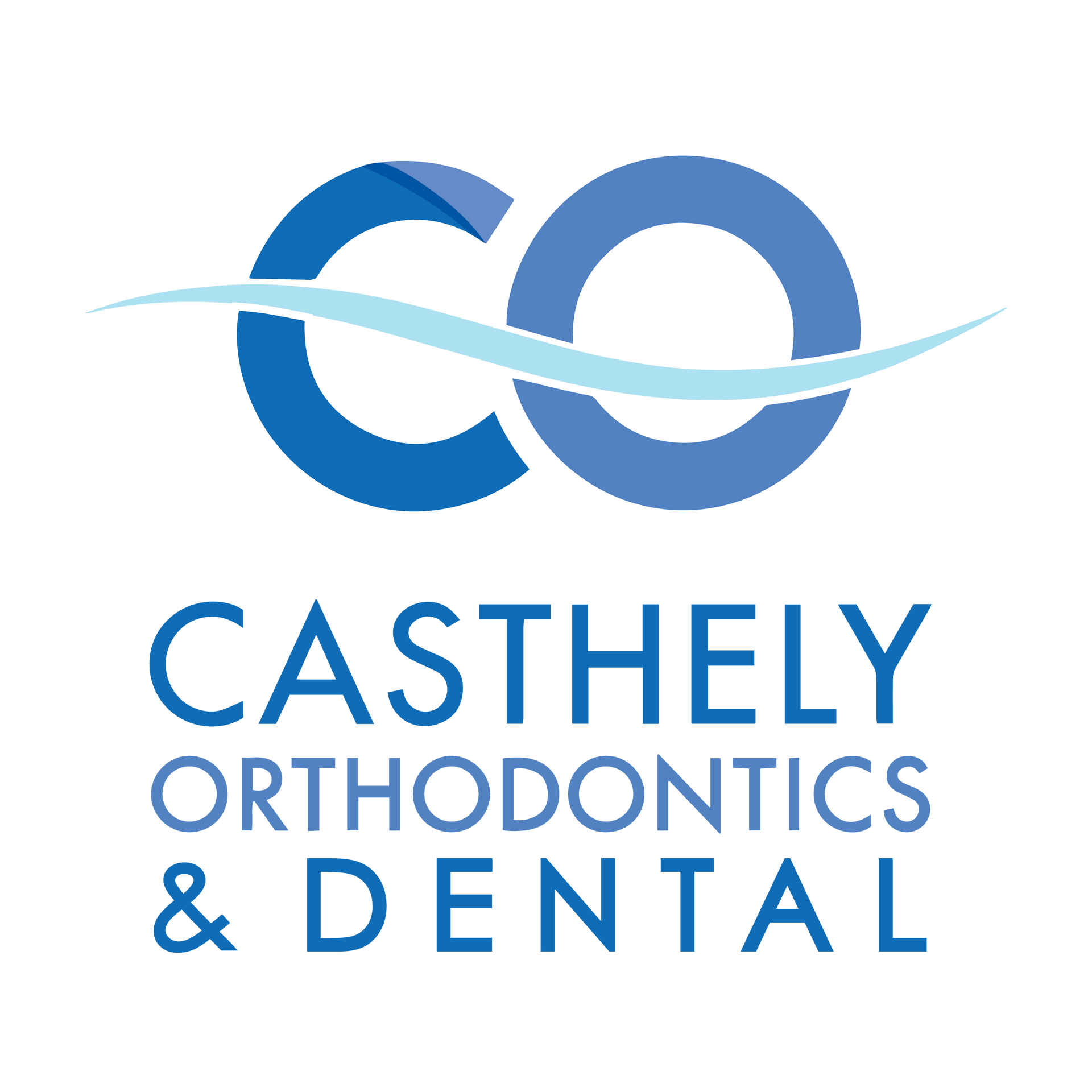 A logo for casthely orthodontics and dental
