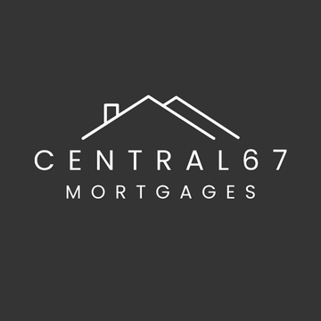 The logo for central 67 mortgages shows a house with a chimney on the roof.