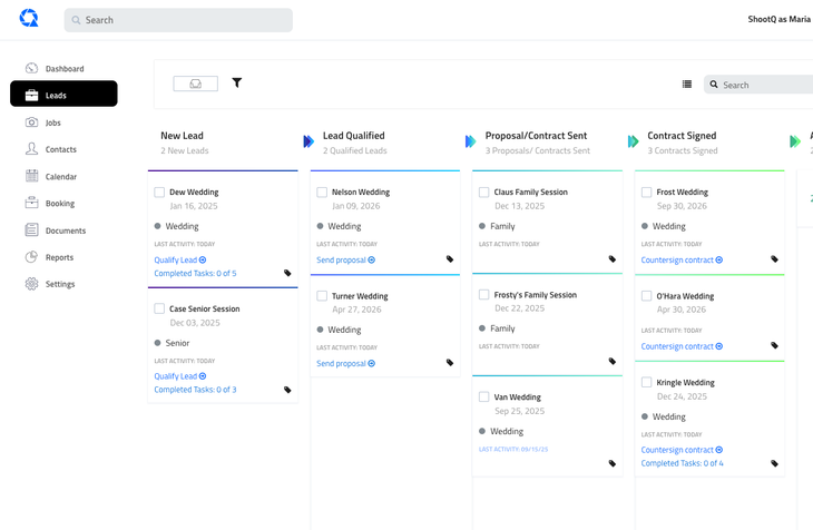 A screenshot of a dashboard on a computer.