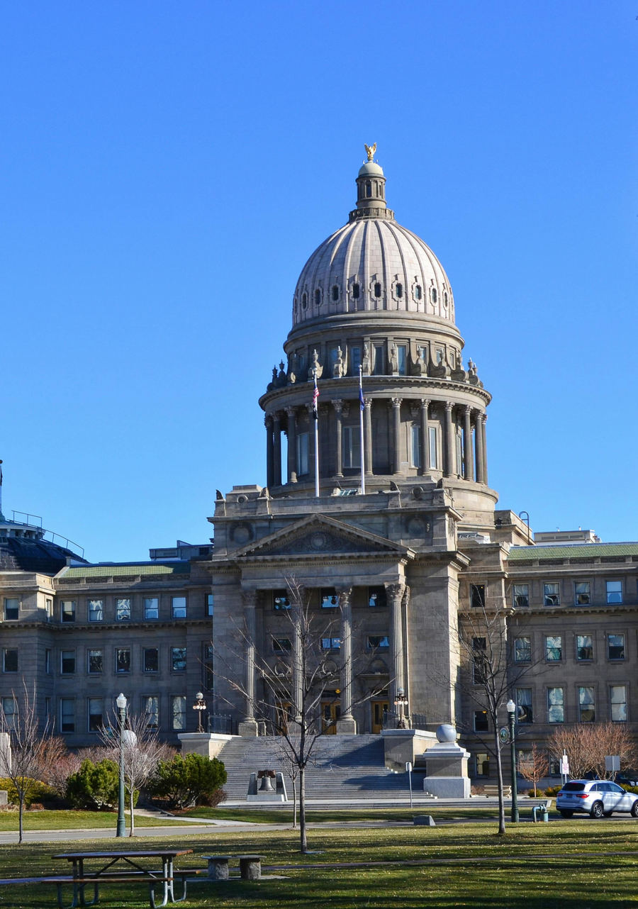 A large building with a dome on top of it