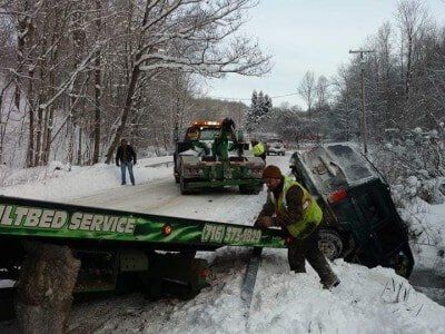 Car Accident in Winter — Car Accident in Cuba, NY