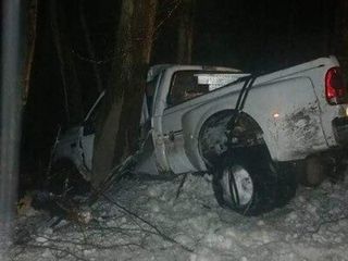 Truck Pile-Ups and Car Accident in Winter — Car Accident in Cuba, NY
