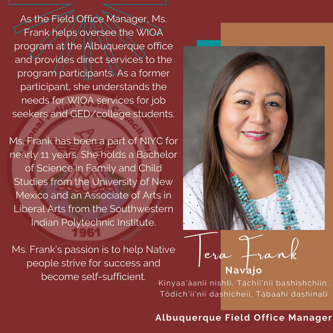 A woman named amanda warner is a navajo job developer