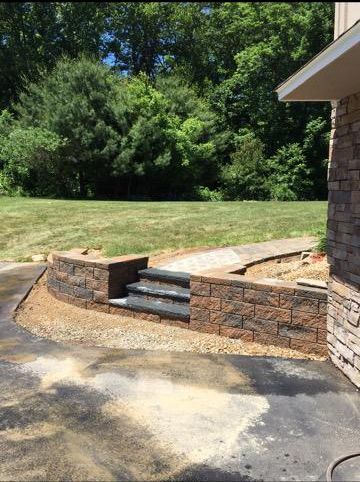 Stone Path and Stone Steps — Worcester, MA — Watson Landscaping and Construction