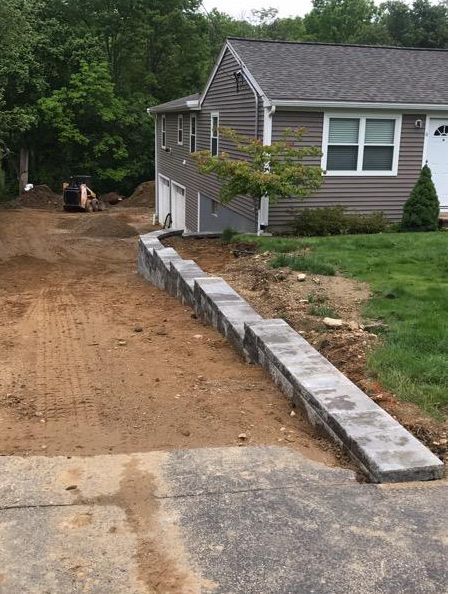 Walk Way Before Hardscaping — Worcester, MA — Watson Landscaping and Construction