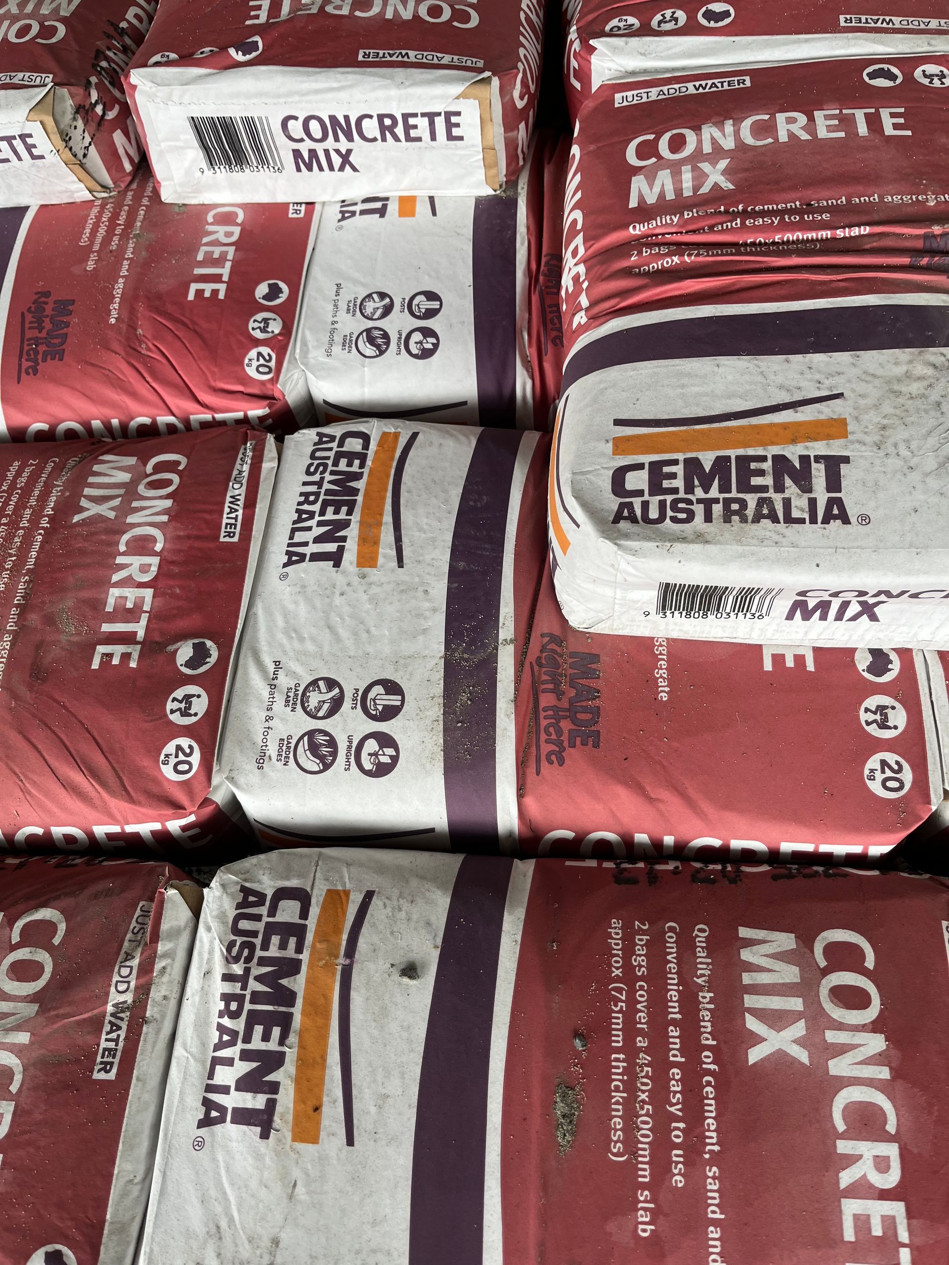 A Pile of Cement Bags  — Gnomes Landscape & Garden Supplies In Taree South, NSW