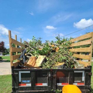 A tree removal in Shelby, NC - Tucker's Tree Service hard at work