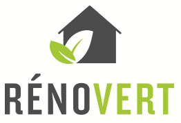 Un logo à rénover avec une maison et des feuilles
