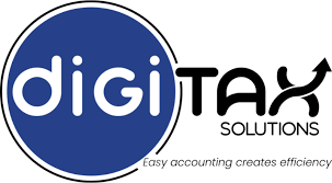 Un logo pour des solutions numériques une comptabilité facile crée de l'efficacité