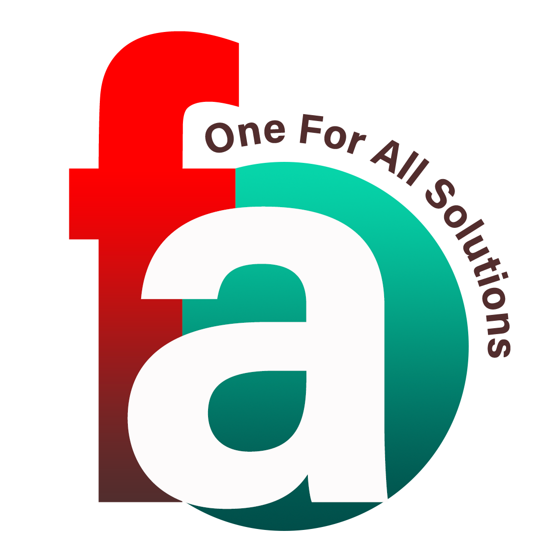 Un logo pour une entreprise appelée One for All Solutions