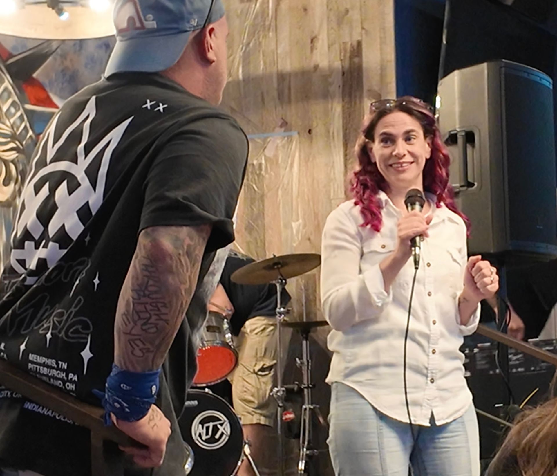 Janice Tverberg on stage