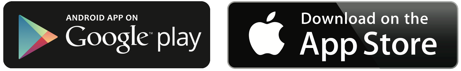 A google play and an apple app store icon