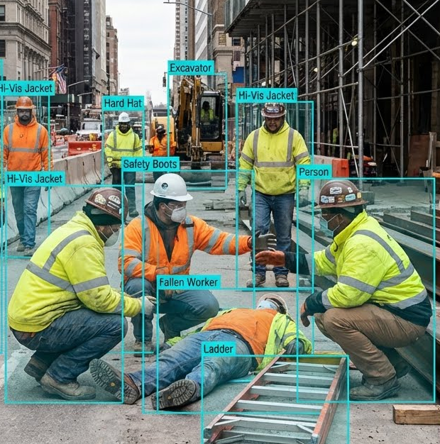 A man wearing a mask is holding a video camera