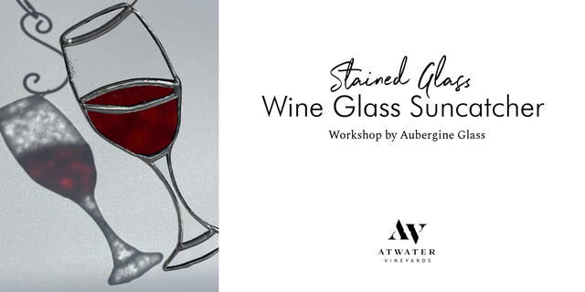 Stained Glass Wine Suncatcher