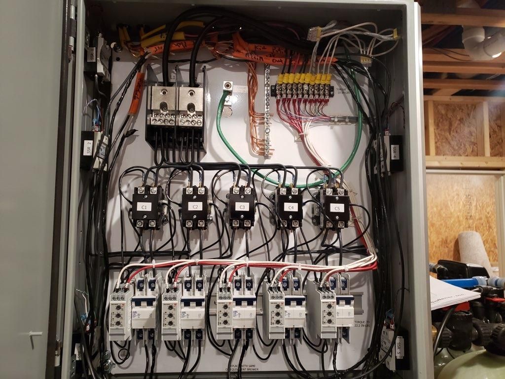 Electrician Working at Circuit Electrical Panel | Holmen, WI | Stetter Electric