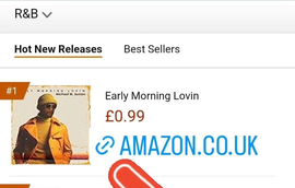 R&B music chart. Top new release is 