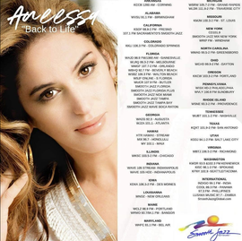 Album cover: Singer Aneessa, smiling, leaning, with album title 