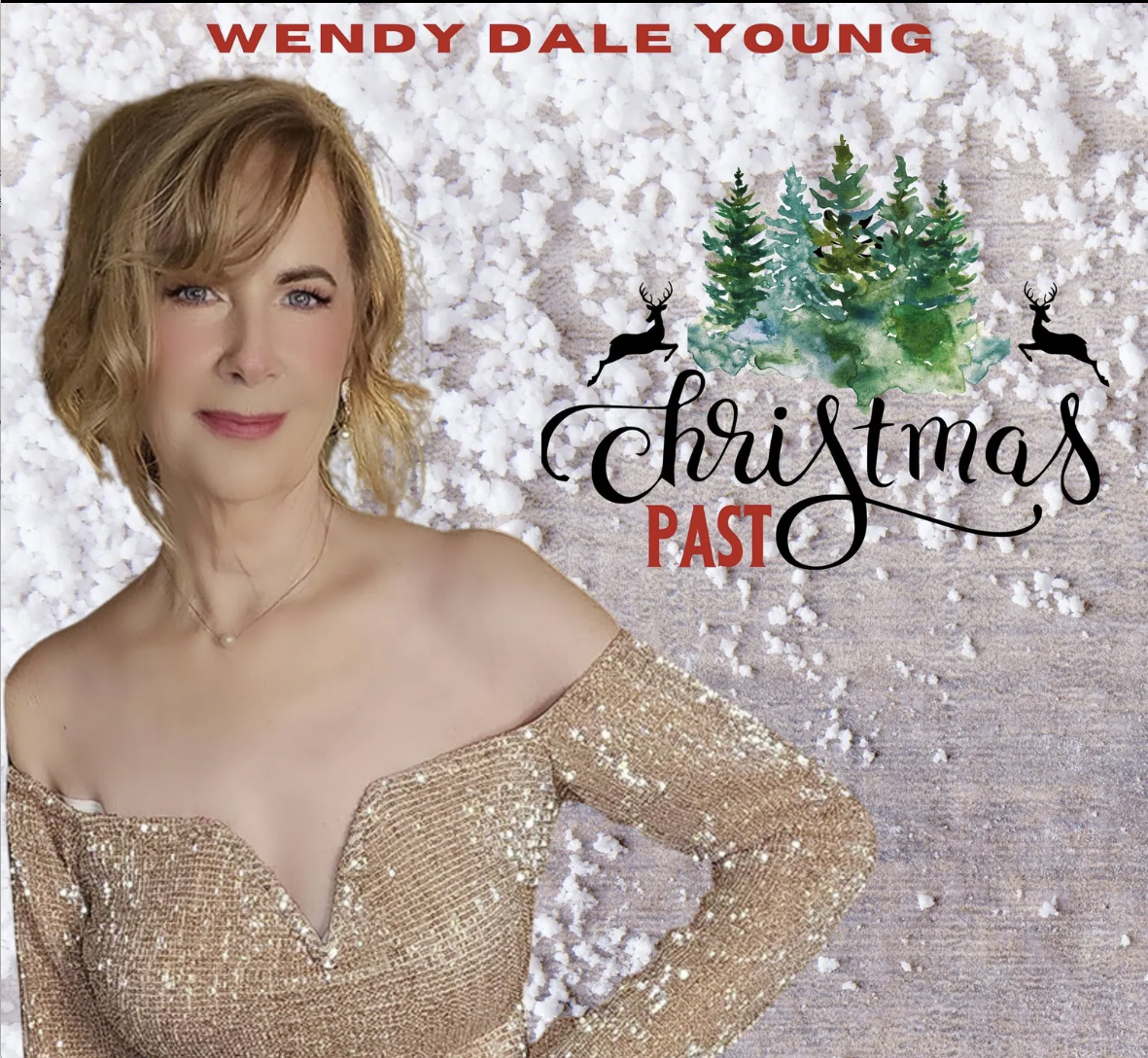 Wendy Dale Young album cover, woman in gold dress, 