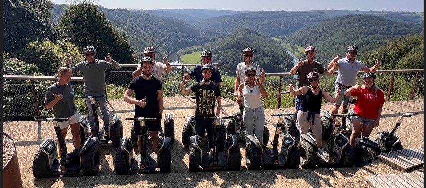 verhuur van segways activiteit weekendje vrienden in ardennen