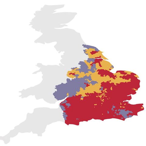 hardwater areas in the uk