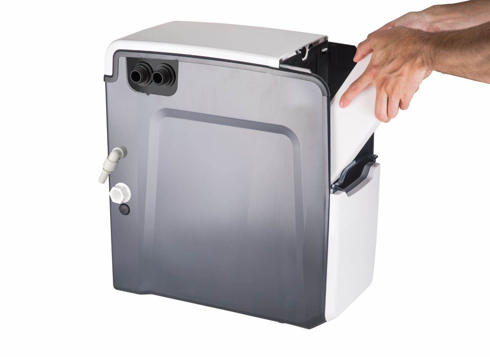 refilling an infinity t4 water softener with block salt