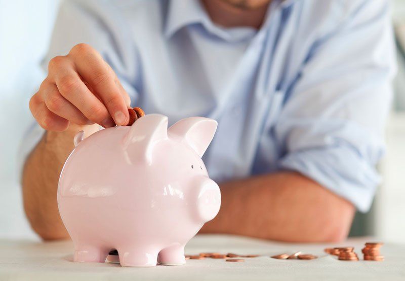 Money savings piggy bank