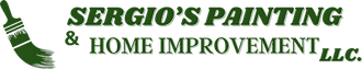 Sergio’s Painting & Home Improvement LLC logo with green text and a paintbrush icon