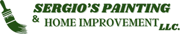 Sergio’s Painting & Home Improvement LLC logo with green text and a paintbrush icon