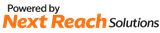 Powered by Next Reach Solutions logo in black and orange.