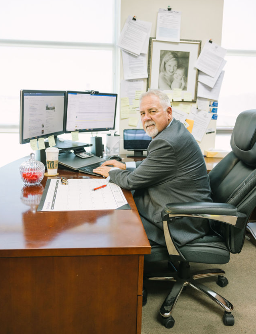 Butch Twining for HB City Council
at his office