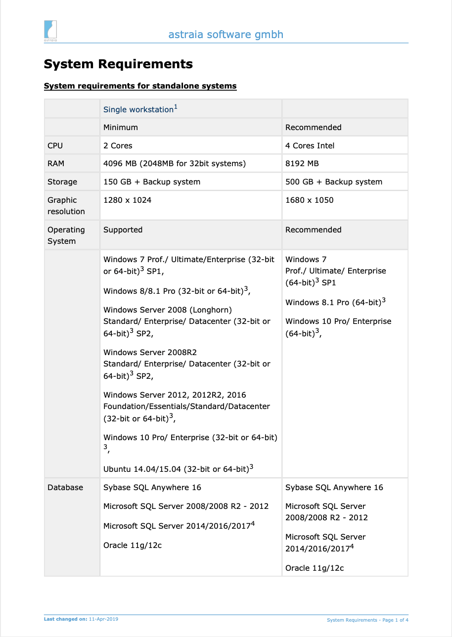 System Requirements