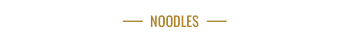 Título dorado “NOODLES” con líneas horizontales sobre fondo claro