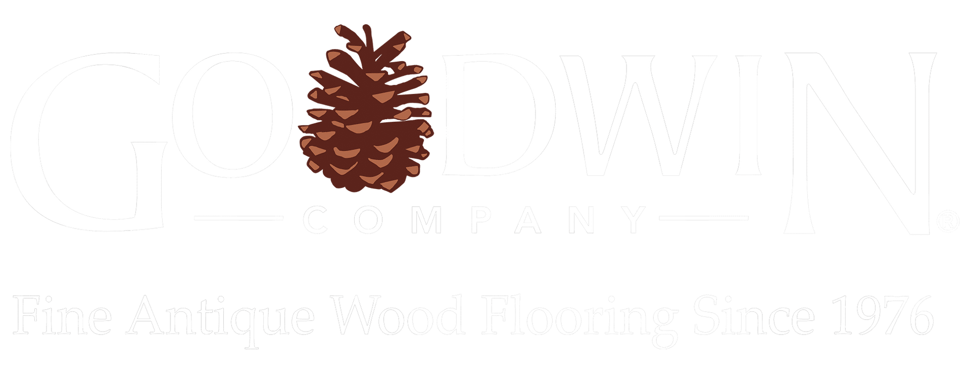 Logo with a pinecone and the words