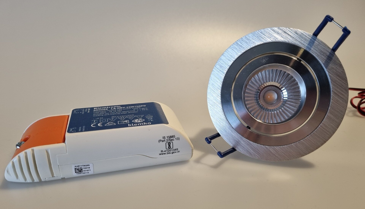 24 Volt, 5 Watt LED-lamp en driver