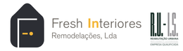 Logo Fresh Interiores + Logo Reabilitação Urbana Inteligente e Sustentável 