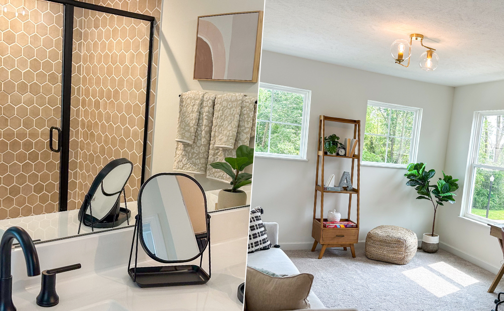 Bright, modern spaces in an energy efficient home with natural light and eco-friendly finishes.