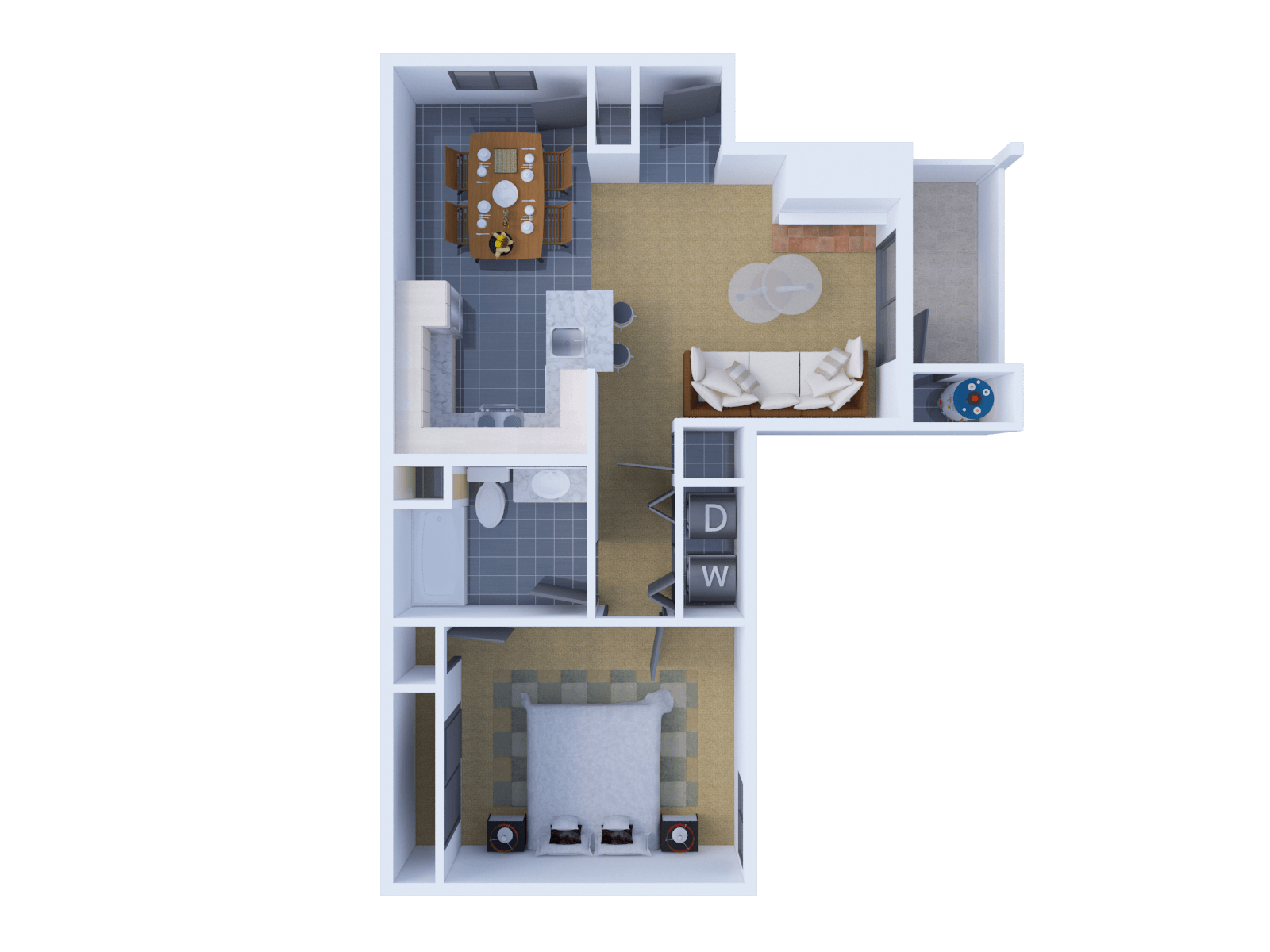 1 bedroom 1 bath floor plan