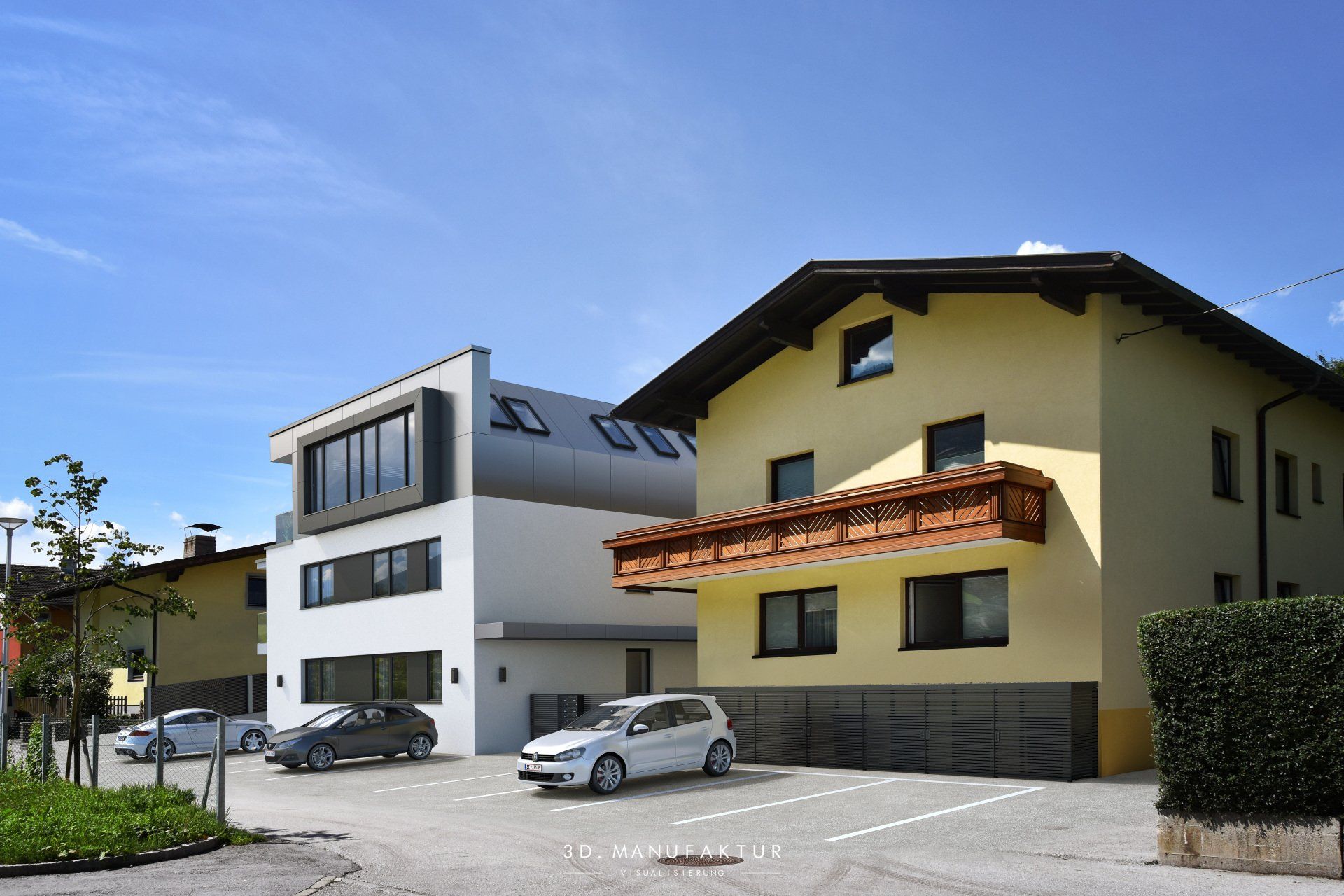 Architektur Visualisierung Wohnbau Grasl