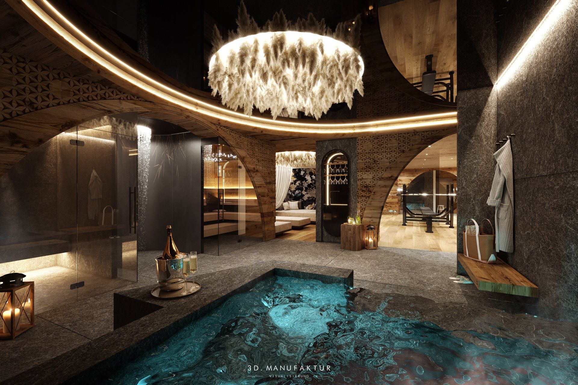 Architekturvisualisierung Chalet Wolkenstein