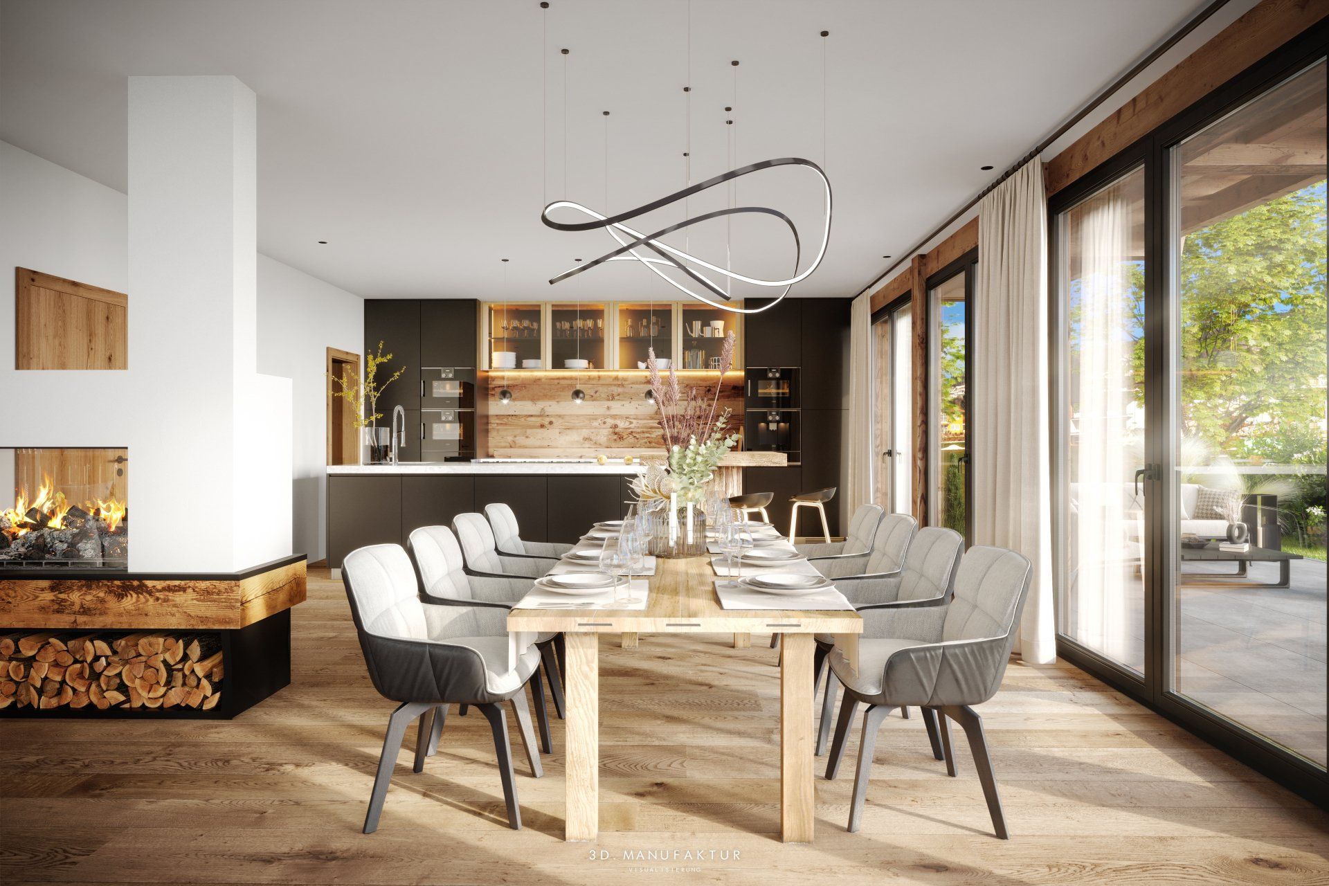 Architekturvisualisierung Chalet Mondsee