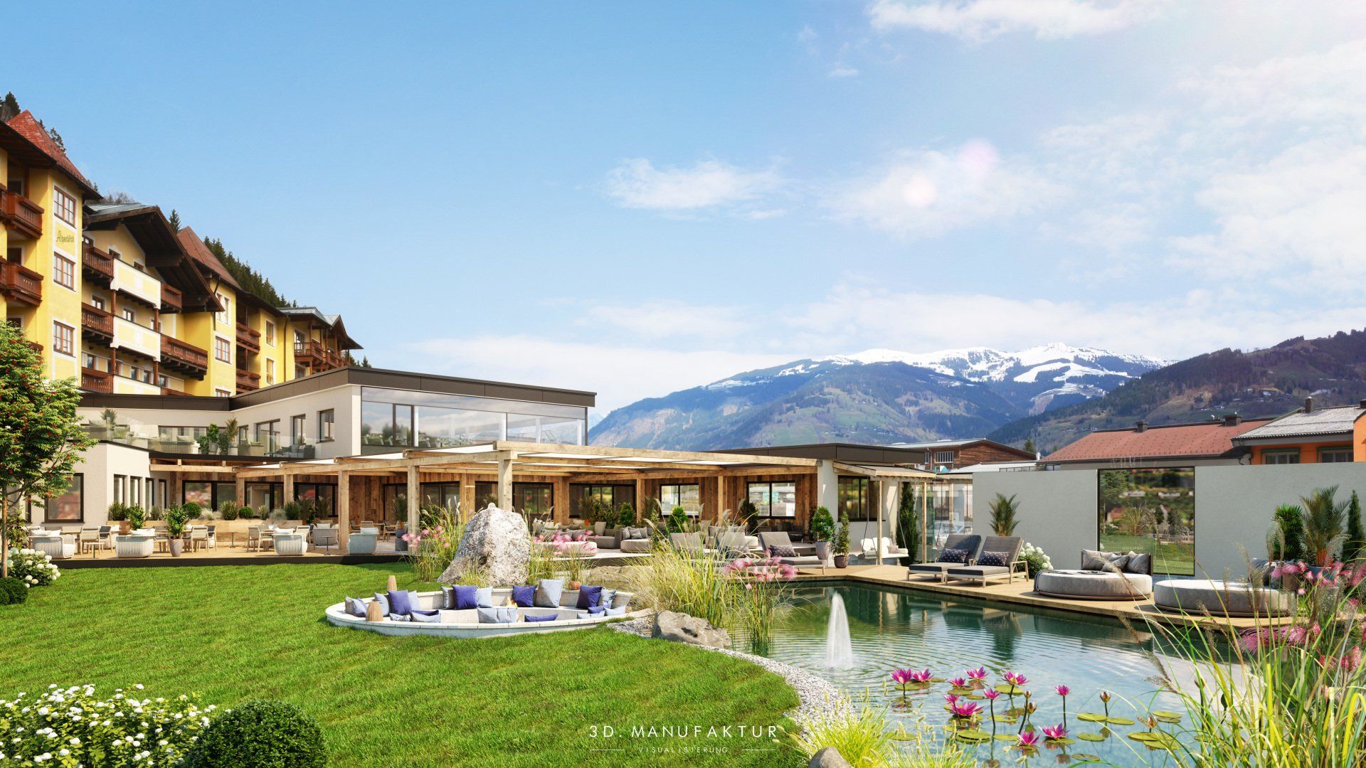 Architekturvisualisierung Hotel Alpenblick