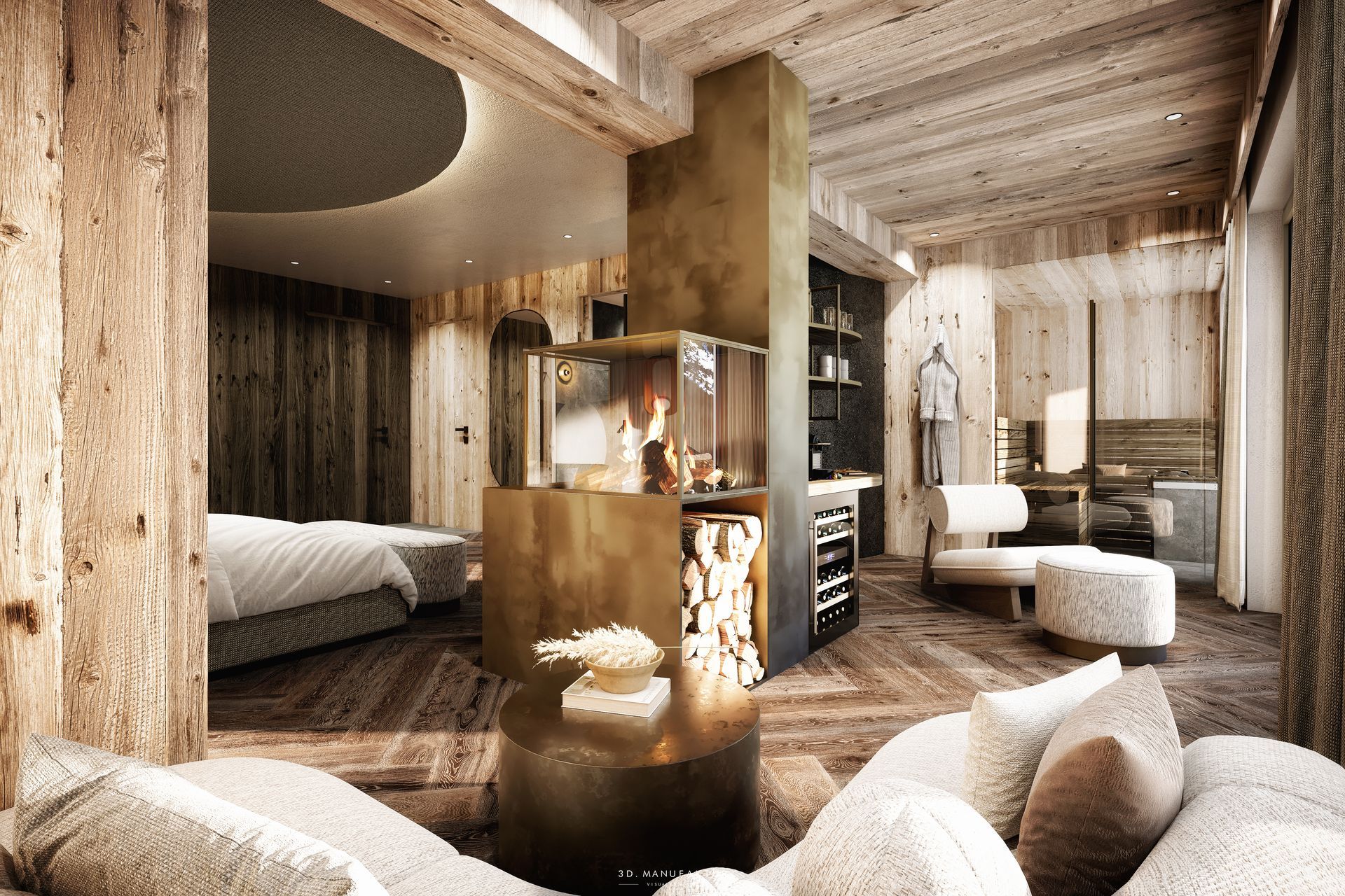 Interiorvisualisierung Hotel Das Liebener