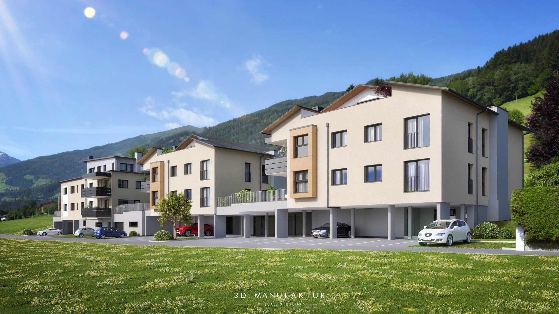 Architektur Visualisierung Wohnbau Fügenberg