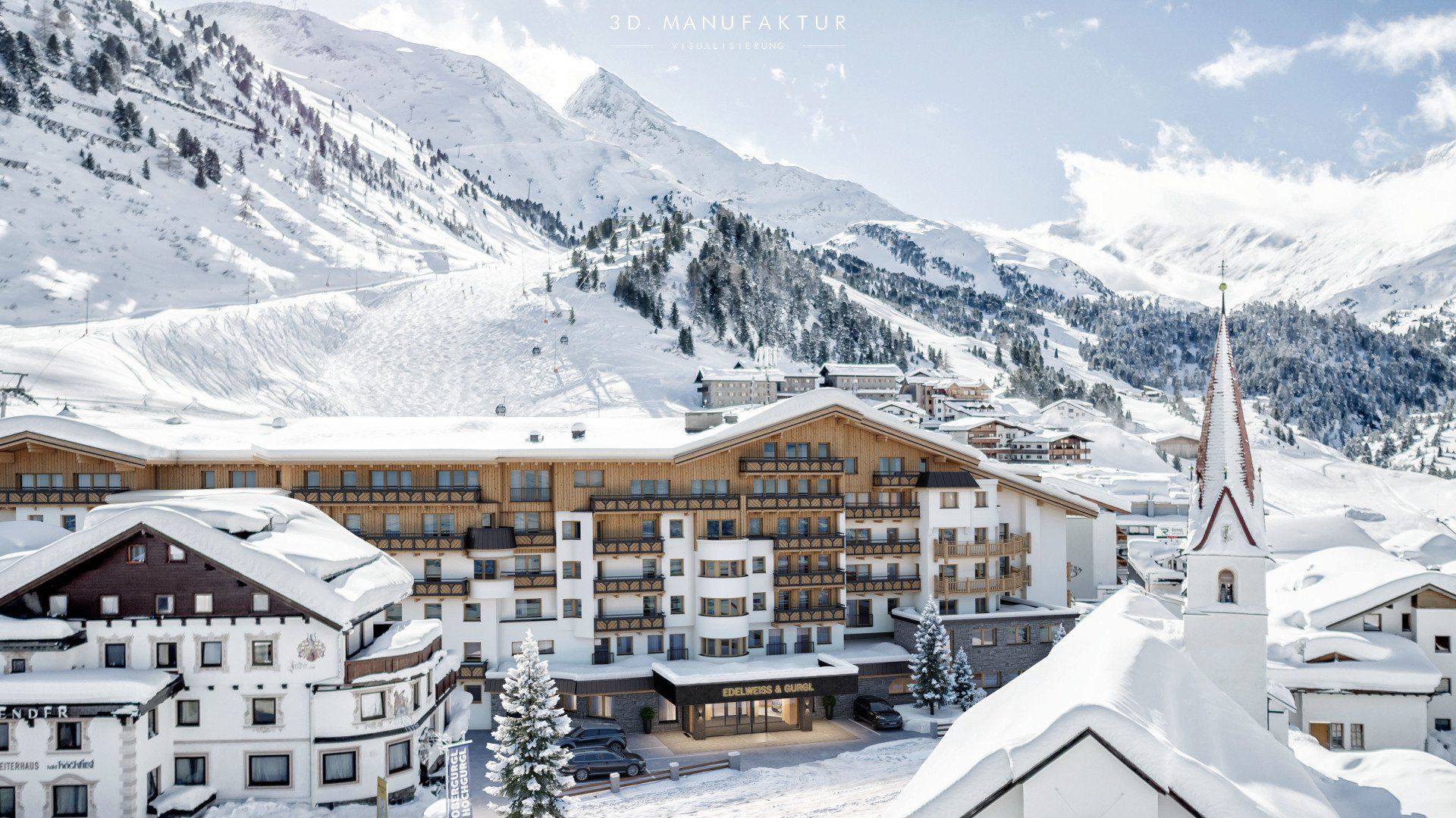 Architektur Visualisierung Hotel Edelweiss & Gurgl Obergurgl