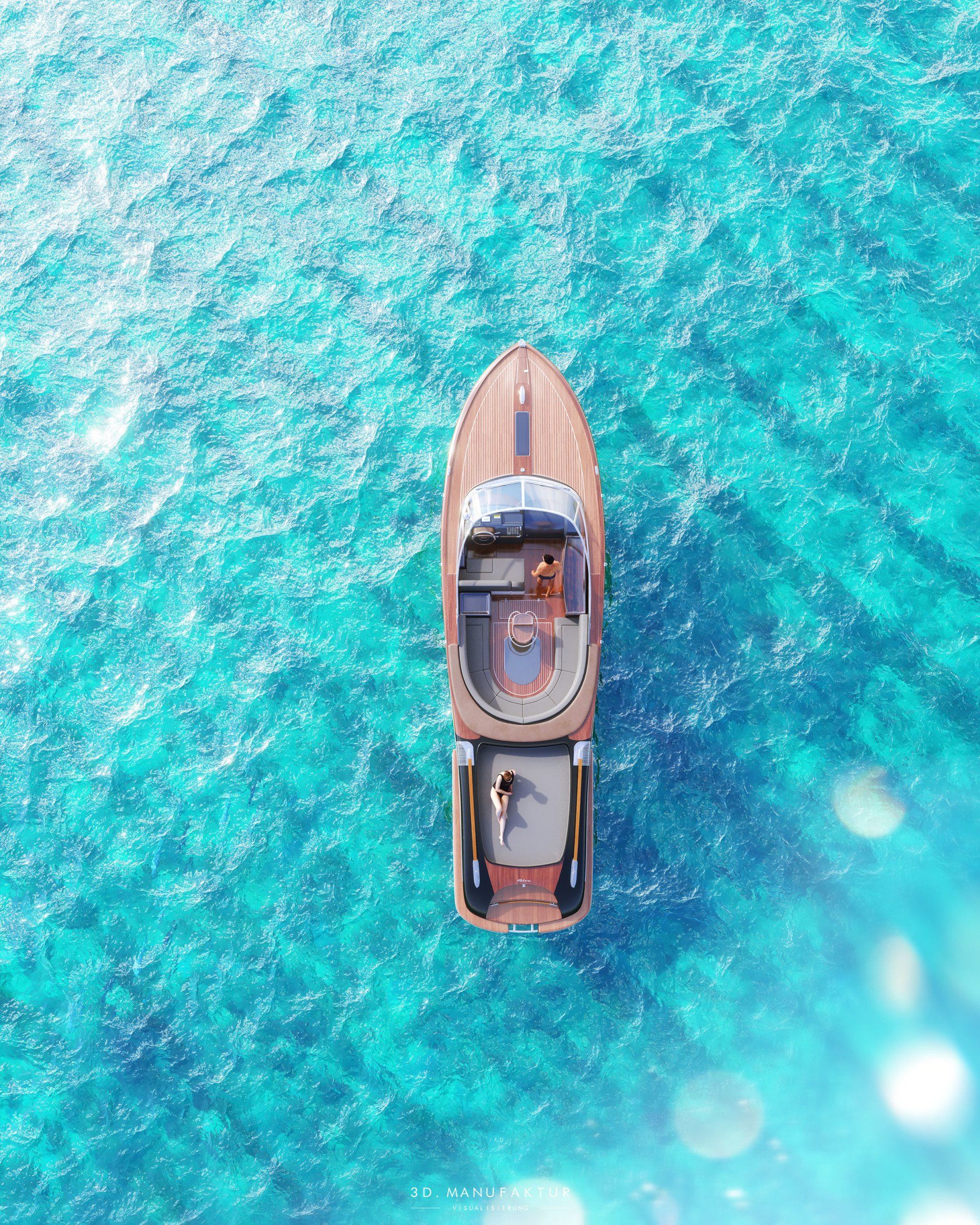 Produkt Visualisierung Boat Yacht Top